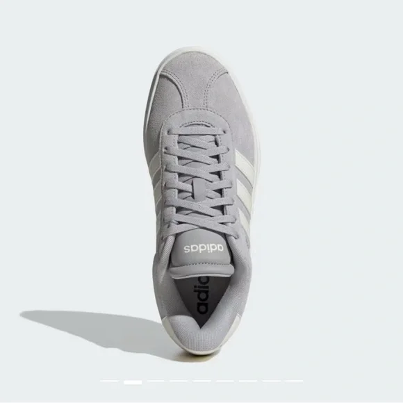 Adidas Women's Gray and White Platform Sneakers - Picture 5 of 9